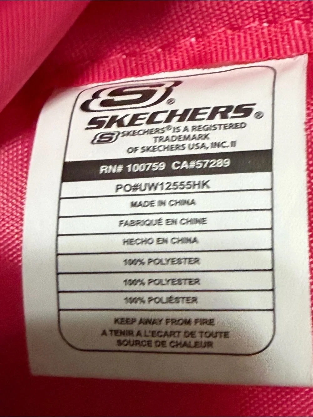 NWT Skechers SoCal Living 92 Retro Backpack Pink